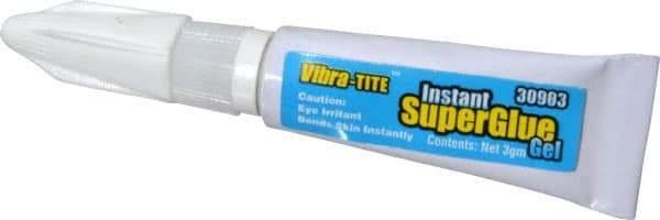 Vibra-Tite - 0.11 oz Tube Clear Instant Adhesive - 75 sec Fixture Time - Caliber Tooling