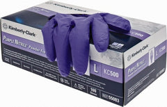 Kimtech - Size L, 6 mil, Medical Grade, Powder Free Nitrile Disposable Gloves - Exact Industrial Supply