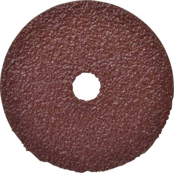 Tru-Maxx - 4" Diam 5/8" Hole 36 Grit Fiber Disc - Very Coarse Grade, Aluminum Oxide, 13,000 Max RPM - Caliber Tooling