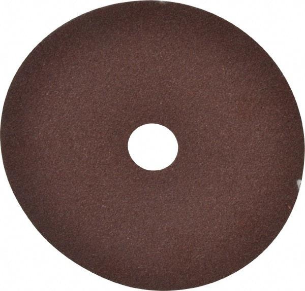 Tru-Maxx - 4" Diam 5/8" Hole 80 Grit Fiber Disc - Medium Grade, Aluminum Oxide, 13,000 Max RPM - Caliber Tooling