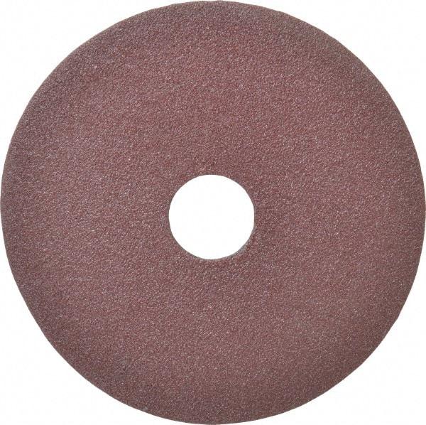 Tru-Maxx - 4-1/2" Diam 7/8" Hole 80 Grit Fiber Disc - Medium Grade, Aluminum Oxide, 13,000 Max RPM - Caliber Tooling