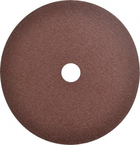 Tru-Maxx - 7" Diam 7/8" Hole 50 Grit Fiber Disc - Coarse Grade, Aluminum Oxide, 10,000 Max RPM - Caliber Tooling