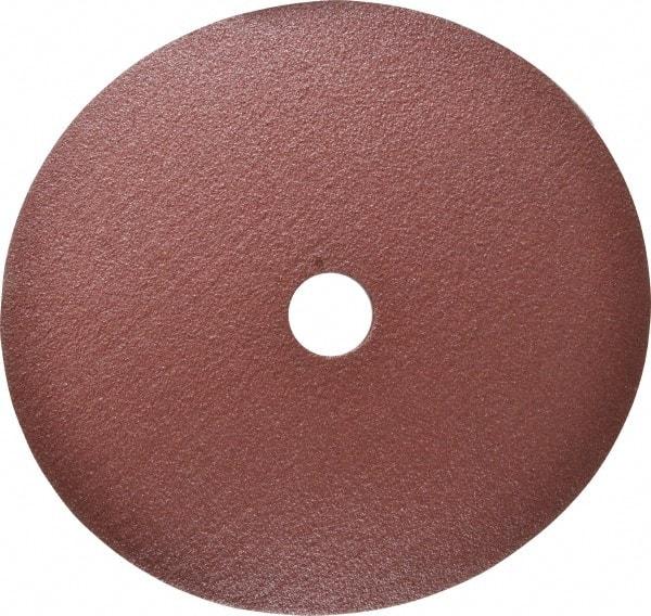 Tru-Maxx - 7" Diam 7/8" Hole 80 Grit Fiber Disc - Medium Grade, Aluminum Oxide, 10,000 Max RPM - Caliber Tooling