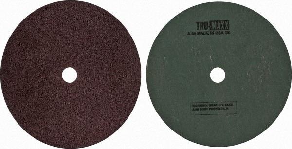 Tru-Maxx - 9-1/8" Diam 7/8" Hole 50 Grit Fiber Disc - Coarse Grade, Aluminum Oxide, 8,000 Max RPM - Caliber Tooling