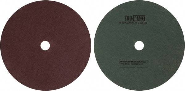 Tru-Maxx - 9-1/8" Diam 7/8" Hole 100 Grit Fiber Disc - Fine Grade, Aluminum Oxide, 8,000 Max RPM - Caliber Tooling