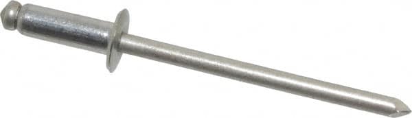 Marson - Button Head Stainless Steel Open End Blind Rivet - Stainless Steel Mandrel, 3/16" to 1/4" Grip, 1/4" Head Diam, 0.129" to 0.133" Hole Diam, 0.4" Length Under Head, 1/8" Body Diam - Caliber Tooling