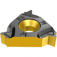 Iscar - 11ER External Right Hand ISO Laydown Threading Insert - Grade IC908, TiAlN Coated Carbide, 6.35mm Inscribed Circle - Caliber Tooling