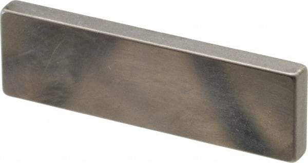 Mitutoyo - 0.103" Rectangular Steel Gage Block - Accuracy Grade AS-1, Includes Certificate of Inspection - Caliber Tooling