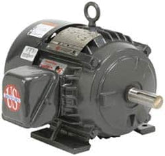 US Motors - 150 hp, TEFC Enclosure, No Thermal Protection, 3,575 RPM, 460 Volt, 60 Hz, Three Phase Premium Efficient Motor - Size 445 Frame, Rigid Mount, 1 Speed, Ball Bearings, 176 Full Load Amps, F Class Insulation, CCW Lead End - Caliber Tooling