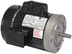 US Motors - 1/2 hp, TEFC Enclosure, No Thermal Protection, 1,725 RPM, 115/230 Volt, 60 Hz, Single Phase Permanent Split Capacitor (PSC) Motor - Size 56C Frame, C-Face Mount, 1 Speed, Ball Bearings, 9.0/4.5 Full Load Amps, B Class Insulation, Reversible - Caliber Tooling