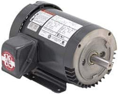 US Motors - 15 hp, TEFC Enclosure, No Thermal Protection, 1,775 RPM, 208-230/460 Volt, 60 Hz, Three Phase Energy Efficient Motor - Size 254 Frame, Rigid Mount, 1 Speed, Ball Bearings, 41-38/18.9 Full Load Amps, F Class Insulation, Reversible - Caliber Tooling