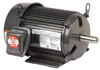 US Motors - 1.5 hp, TEFC Enclosure, No Thermal Protection, 1,745 RPM, 230/460 Volt, 60 Hz, Three Phase Standard Efficient Motor - Size 145TC Frame, C-Face/Base Mount, 1 Speed, Ball Bearings, 4.2/2.1 Full Load Amps, F Class Insulation, Reversible - Caliber Tooling