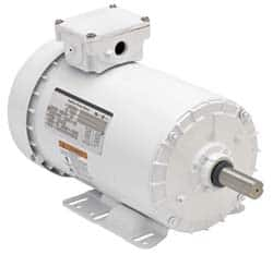 US Motors - 1/2 hp, TENV Enclosure, No Thermal Protection, 1,725 RPM, 230/460 Volt, 60 Hz, Three Phase Standard Efficient Motor - Size 56 Frame, Rigid Mount, 1 Speed, Ball Bearings, 1.6/0.8 Full Load Amps, F Class Insulation, Reversible - Caliber Tooling