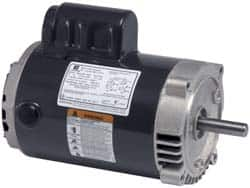 US Motors - 1 hp, ODP Enclosure, No Thermal Protection, 1,725 RPM, 115/208-230 Volt, 60 Hz, Industrial Electric AC/DC Motor - Size 56 Frame, C-Face Mount, 1 Speed, Ball Bearings, 14.8/7.5-7.3 Full Load Amps, B Class Insulation, CCW Lead End Rev - Caliber Tooling