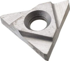 Interstate - 32TNMC Grade I22, 3/32" Cutting Width Carbide Grooving Insert - 0.15" Max Depth of Cut, Right Hand, Uncoated - Caliber Tooling