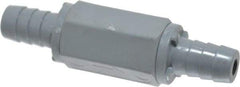 Specialty Mfr - 1/2" PVC Check Valve - Inline, Barb x Barb, 125 WOG - Caliber Tooling