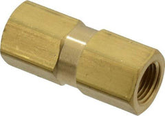 Specialty Mfr - 1/8" Brass Check Valve - Inline, FNPT x FNPT, 500 WOG - Caliber Tooling