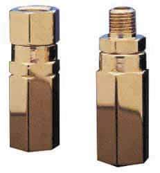 Specialty Mfr - 1/4" Brass Check Valve - Inline, FNPT x MNPT, 3,000 WOG - Caliber Tooling