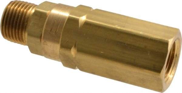 Specialty Mfr - 3/8" Brass Check Valve - Inline, FNPT x MNPT, 3,000 WOG - Caliber Tooling