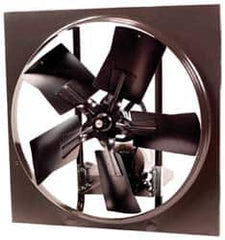 Fantech - 36" Blade, Belt Drive, 1/2 hp, 11,875 CFM, Drip-proof Exhaust Fan - 40-3/16" Opening Height x 40-3/16" Opening Width, 26-1/4" Deep, 8" Projection, 115/230 Volt, 1 Speed, Single Phase - Caliber Tooling