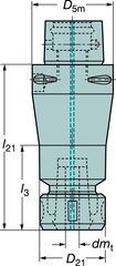 C53911416100 CAPTO ADAPTER - Caliber Tooling