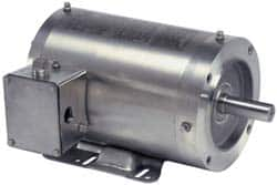 US Motors - 1 hp, TENV Enclosure, No Thermal Protection, 1,725 RPM, 208-230/460 Volt, 60 Hz, Three Phase Energy Efficient Motor - Size 56HC Frame, C-Face/Base Mount, 1 Speed, Ball Bearings, 3.5-3.4/1.7 Full Load Amps, F Class Insulation, Reversible - Caliber Tooling