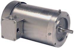 US Motors - 1/2 hp, TENV Enclosure, No Thermal Protection, 1,725 RPM, 208-230/460 Volt, 60 Hz, Three Phase Energy Efficient Motor - Size 56C Frame, C-Face Mount, 1 Speed, Ball Bearings, 2.0-1.9/0.9 Full Load Amps, F Class Insulation, Reversible - Caliber Tooling