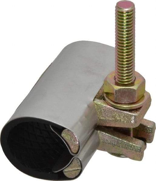 B&K Mueller - 1" Pipe Single Bolt 3" Repair Clamp - For Providing Strong Positive Seal In Repairing Leaking Pipes - Caliber Tooling