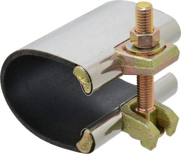 B&K Mueller - 2" Pipe Single Bolt 3" Repair Clamp - For Providing Strong Positive Seal In Repairing Leaking Pipes - Caliber Tooling