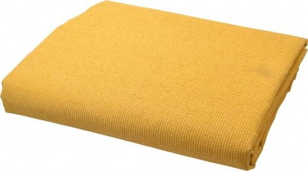 Steiner - 6' High x 6' Wide x 0.051" Thick Acrylic Coated Fiberglass Welding Blanket - Gold, Grommet - Caliber Tooling