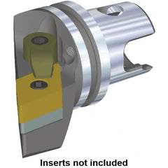 Kennametal - Right Hand Cut, Size KM32, DN.. Insert Compatiblity, Modular Turning & Profiling Cutting Unit Head - 22mm Ctr to Cutting Edge, 35mm Head Length, Through Coolant, Series M-Clamping - Caliber Tooling