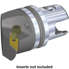 Kennametal - Right Hand Cut, Size KM32, VN.. Insert Compatiblity, Internal or External Modular Turning & Profiling Cutting Unit Head - 27mm Ctr to Cutting Edge, 35mm Head Length, Through Coolant, Series M-Clamping - Caliber Tooling