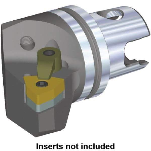 Kennametal - Right Hand Cut, Size KM32, WN.. Insert Compatiblity, External Modular Turning & Profiling Cutting Unit Head - 22mm Ctr to Cutting Edge, 35mm Head Length, Through Coolant, Series Kenloc - Caliber Tooling