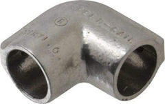 Hollaender - 3/4" Pipe, 90° Elbow, Aluminum Alloy Elbow Pipe Rail Fitting - Bright Finish - Caliber Tooling