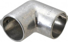 Hollaender - 2" Pipe, 90° Elbow, Aluminum Alloy Elbow Pipe Rail Fitting - Bright Finish - Caliber Tooling