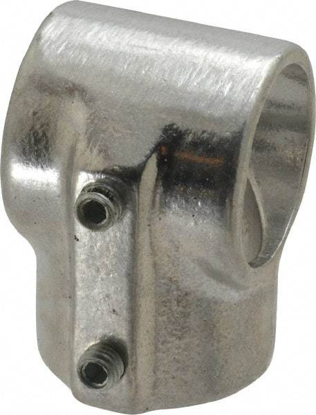 Hollaender - 1-1/4" Pipe, Tee-E, Aluminum Alloy Tee Pipe Rail Fitting - Bright Finish - Caliber Tooling