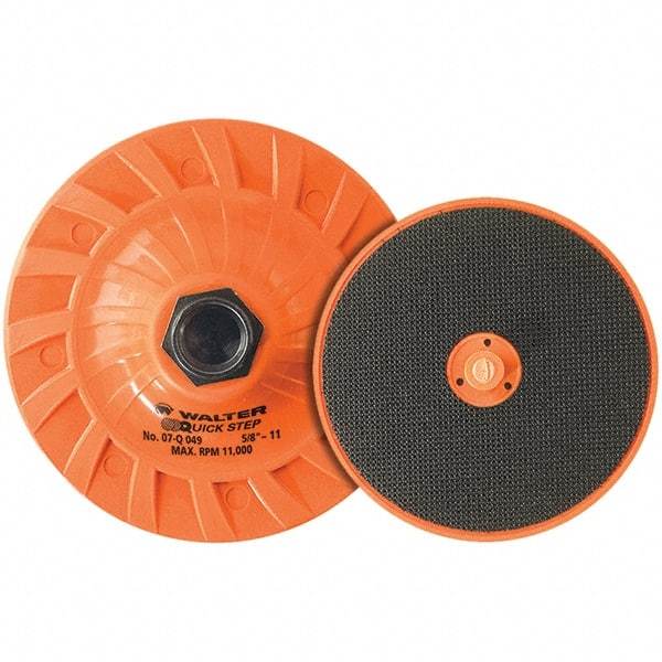 WALTER Surface Technologies - 4-1/2" Diam Disc Backing Pad - 11,000 RPM - Caliber Tooling