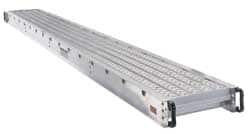 Made in USA - 20 Ft. Long x 14 Inches Wide, 1 Man Aluminum Decorator Plank - Caliber Tooling