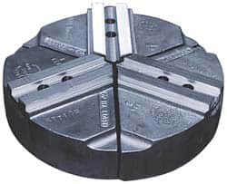 Abbott Workholding Products - 12" & Up Chuck Capacity, 1.5mm x 60° Serrated Attachment, Round Soft Lathe Chuck Jaw - 3 Jaws, Cast Iron, 1.1811" Btw Mount Hole Ctrs, 12" Wide x 2" High, 0.7087" Groove, 0.5512" & 14mm Fastener - Caliber Tooling