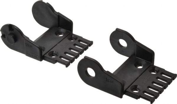 Igus - 2.87 Inch Outside Width x 1.38 Inch Outside Height, Cable and Hose Carrier Plastic Open Mounting Bracket Set - 2.17 Inch Bend Radius, 2.24 Inch Inside Width x 0.98 Inch Inside Height - Caliber Tooling