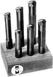 APT - 9/16" Min Bore Diam, 3-1/4" OAL, 1/2" Shank Diam, Indexable Boring Bar - 1-3/4" Max Bore Depth, TPG 221 Insert, Screw Holding Method - Caliber Tooling