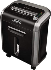 FELLOWES - 5/32 x 1-1/2" Strip, Cross Cut Manual Shredder - 10-7/16" Long x 15-3/8" Wide x 21" High, Level 4 Security, 6 Gal Wastebasket - Caliber Tooling