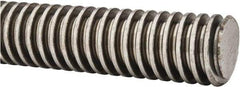 Keystone Threaded Products - 1-1/4-4 Acme, 6' Long, Alloy Steel General Purpose Acme Threaded Rod - Oil Finish Finish, Right Hand Thread, 2G Fit - Caliber Tooling