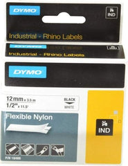 Rhino - 138" Long, White Nylon Flexible Tape - For DYMO Brand Labeling Equipment Designed for "D1" Tapes (Check Width Compatibility) - Caliber Tooling