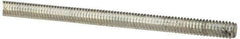 Value Collection - #8-32 UNC (Coarse), 3' Long, Low Carbon Steel Threaded Rod - Zinc-Plated Finish, Right Hand Thread - Caliber Tooling