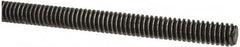 Made in USA - 1/4-20 UNC (Coarse), 2' Long, Low Carbon Steel Threaded Rod - Oil Finish Finish, Right Hand Thread - Caliber Tooling