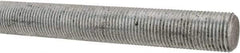 Made in USA - 5/8-18 UNF (Fine), 2' Long, Low Carbon Steel Threaded Rod - Zinc-Plated Finish, Right Hand Thread - Caliber Tooling