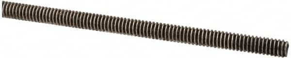 Made in USA - #5-40 UNC (Coarse), 3' Long, Stainless Steel Threaded Rod - Right Hand Thread - Caliber Tooling