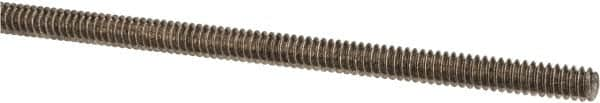 Made in USA - #6-32 UNC (Coarse), 3' Long, Stainless Steel Threaded Rod - Right Hand Thread - Caliber Tooling