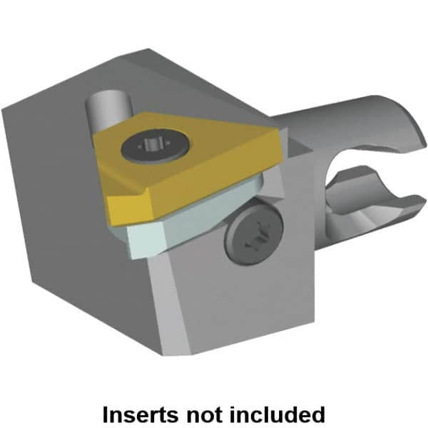 Kennametal - Insert Style LT 16ER, 20mm Head Length, Right Hand Cut, External Modular Threading Cutting Unit Head - System Size KM12, 8mm Center to Cutting Edge, Series LT Threading - Caliber Tooling